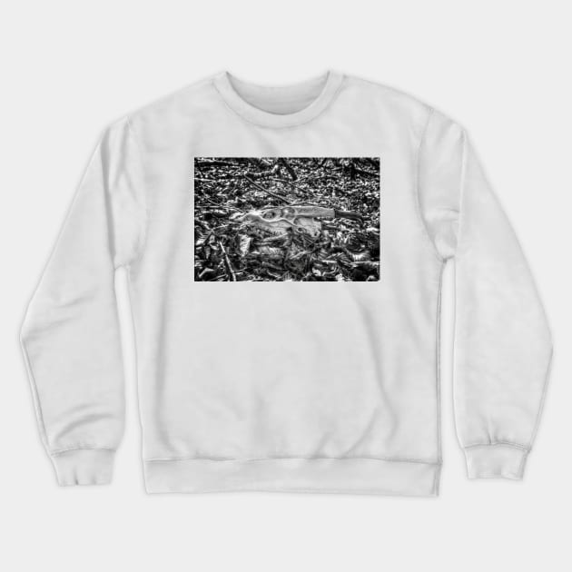 Muntjac Skull Crewneck Sweatshirt by Nigdaw